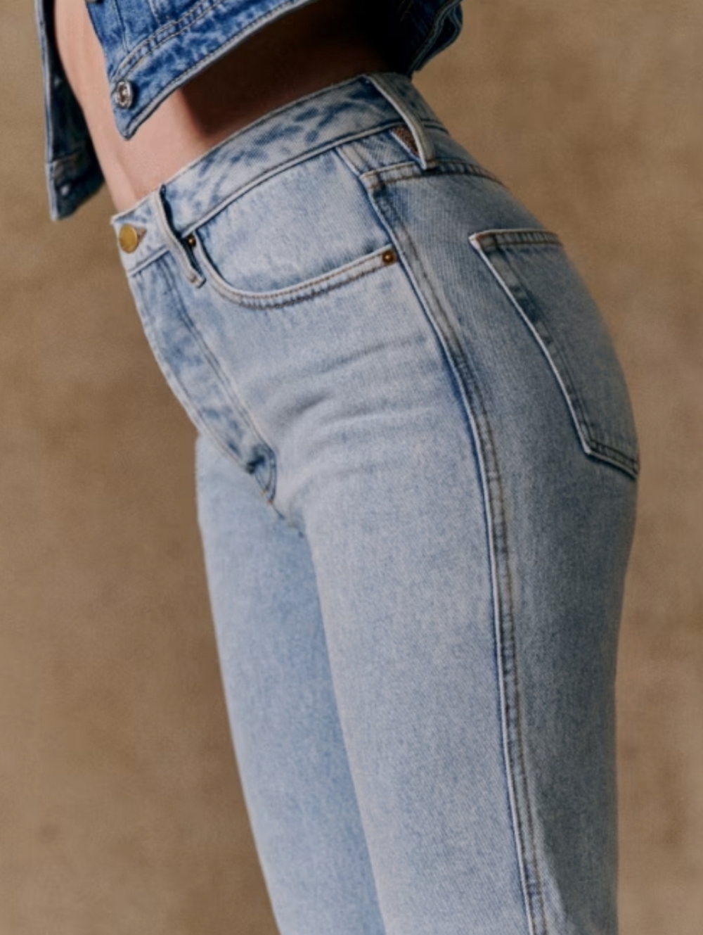 Sezane Brut Sexy Jeans In Bleach